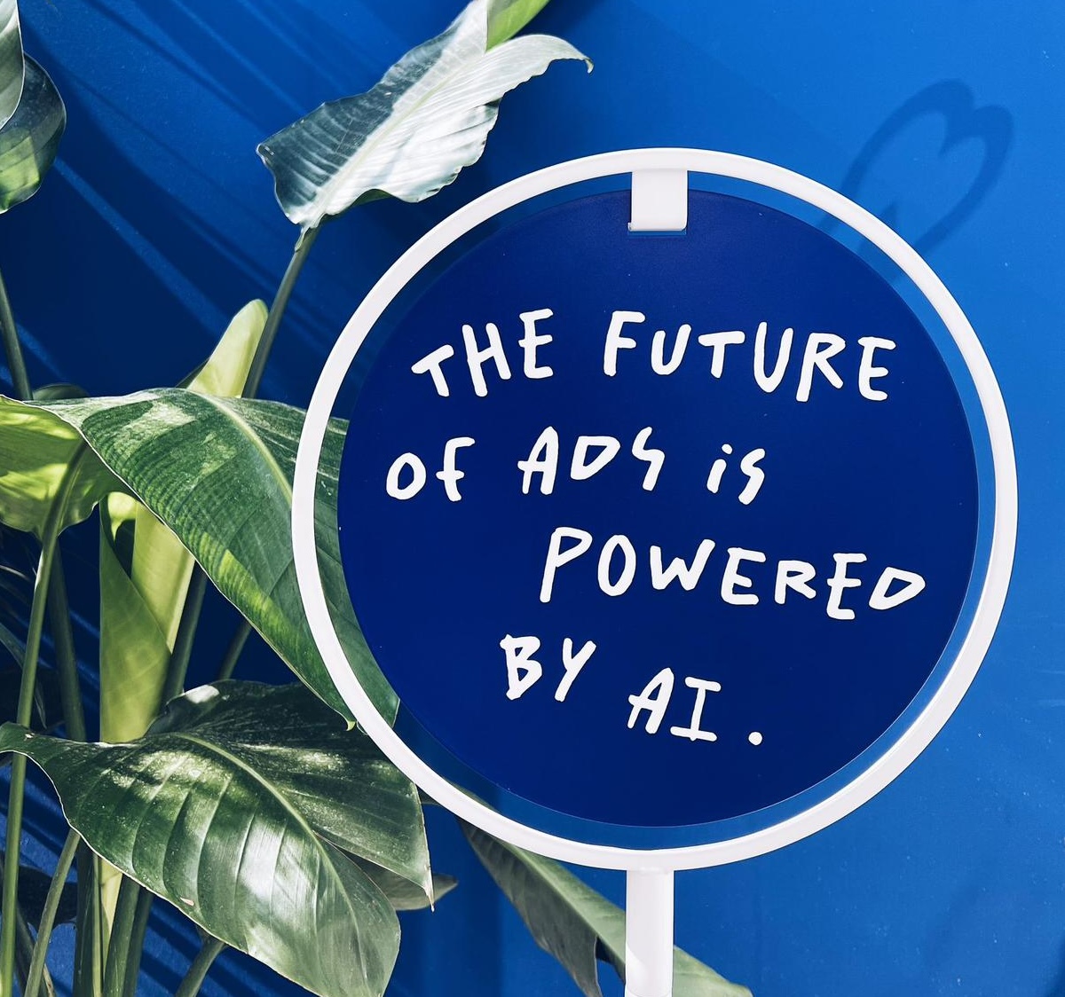 Moloco sign reading 'The future of advertising is powered by AI'