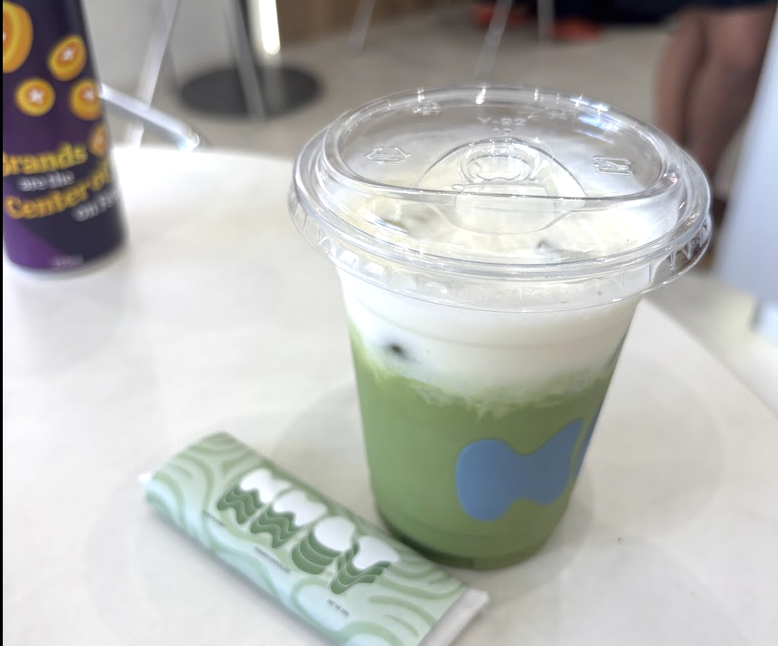 Vanilla matcha latte in Cannes